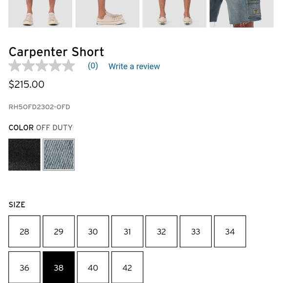 Men's Blue Denim Shorts - Picture 4 of 8